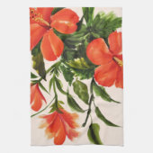 Heißer roter Hibiskus Küchentuch (Vertikal)