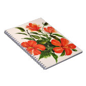 Heißer roter Hibiskus Notizblock (Rechte Seite)