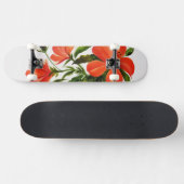 Heißer roter Hibiskus Skateboard (Horizontal)