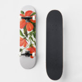 Heißer roter Hibiskus Skateboard (Vorderseite)