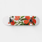 Heißer roter Hibiskus Skateboard (Horizontal)