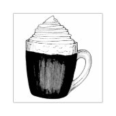 heißer Schokolade Kakaowein Creme Winter Drink Gummistempel (Prägung)