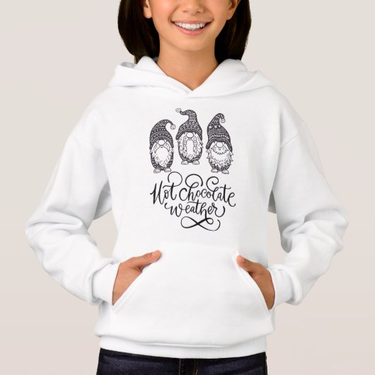 Heißer Schokoladen-Wetter Hoodie (Vorderseite)