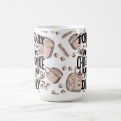 Heißer Schokoladentag Kaffeetasse (Mittel)
