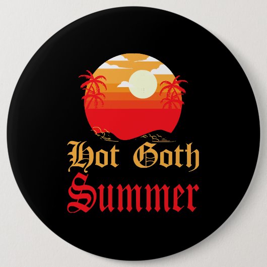 heißer Sommer Button (Vorderseite)