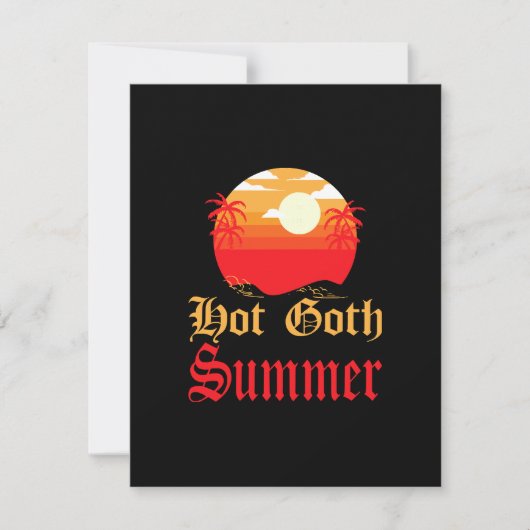 heißer Sommer Feiertagskarte (Vorderseite)