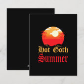 heißer Sommer Feiertagskarte (Vorne/Hinten)