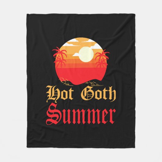 heißer Sommer Fleecedecke (Vorderseite)