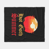 heißer Sommer Fleecedecke (Vorderseite (Horizontal))
