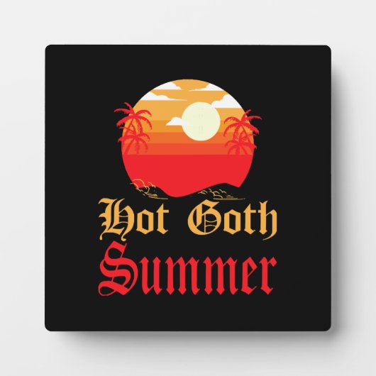 heißer Sommer Fotoplatte (Vorderseite)