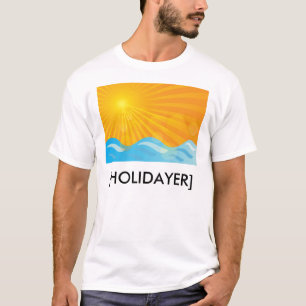 Heißer Sommer-Hintergrund T-Shirt