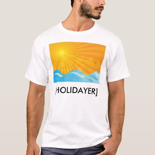 Heißer Sommer-Hintergrund T-Shirt (Vorderseite)