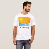 Heißer Sommer-Hintergrund T-Shirt (Vorne ganz)