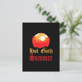 heißer Sommer Postkarte (Stehend Vorderseite)