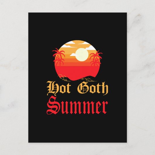 heißer Sommer Postkarte (Vorderseite)