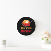 heißer Sommer Runde Wanduhr (Zuhause)
