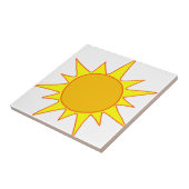 Heißer Sun-Cartoon Fliese (Seite)