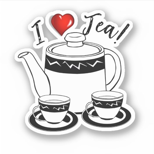 Heißer-Tea-Monat Aufkleber (Vorderseite)