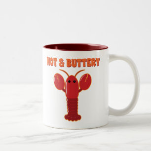 Heißer und buttriger Hummer Zweifarbige Tasse