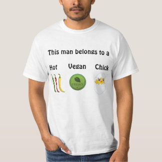 Heißer veganer Kükenmann-T - Shirt