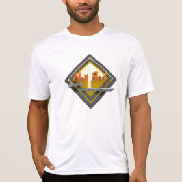 Heißer Verschlusspfropfen im Bau T-Shirt