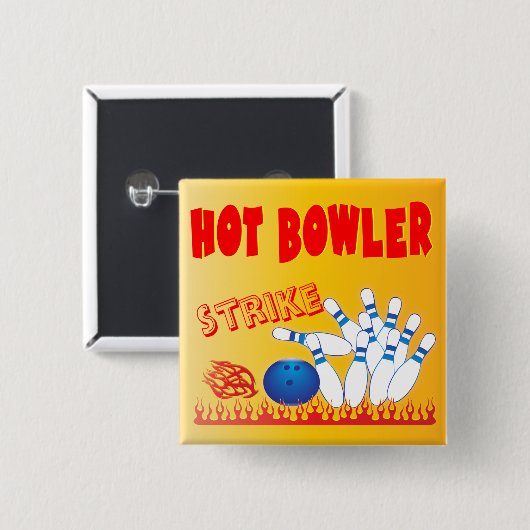 heißer Werferentwurf Button (Vorne & Hinten)