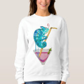 heißes Chamäleon Sweatshirt (Vorderseite)