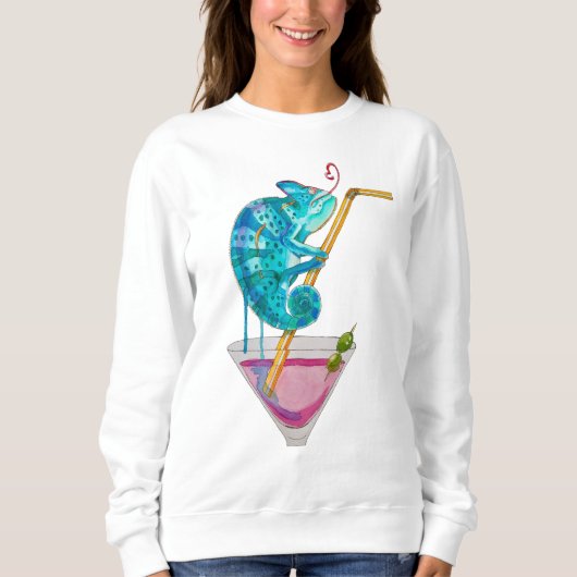 heißes Chamäleon Sweatshirt (Vorderseite)