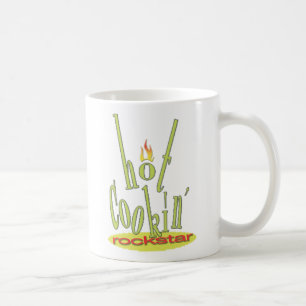 heißes cookin rockstar Logo Kaffeetasse