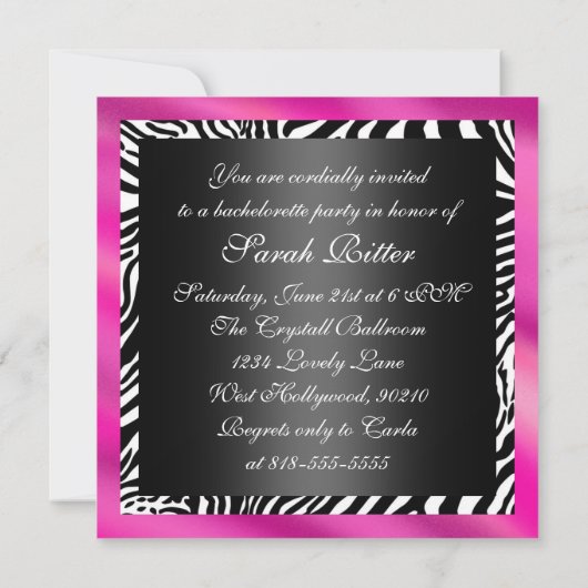 Heißes Einladung (Rückseite)