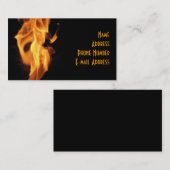 Heißes Flammen Visitenkarte (Vorne/Hinten)