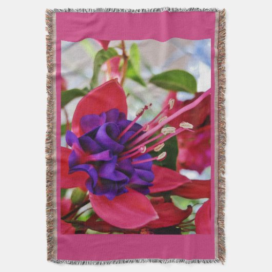 Heißes Fuscia! Decke (Vorderseite Vertikal)