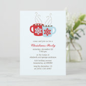 Heißes Kakao-Feiertags-Party Einladung (Stehend Vorderseite)