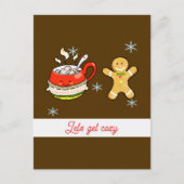 heißes Kakao + Lebkuchen Postkarte (Vorderseite)