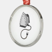 Heißes Kleidungs-Eisen Silbernes Ornament (Links)