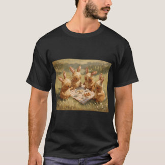 Heißes Kreuz-Häschen-Picknick T-Shirt