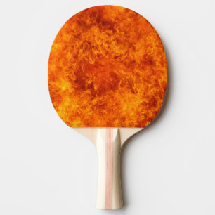 Heißes loderndes Feuer Tischtennis Schläger
