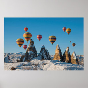 Heißes Luftballooning in Kappadokien Poster