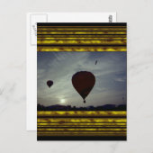 Heißes luftgestütztes postkarte (Vorne/Hinten)