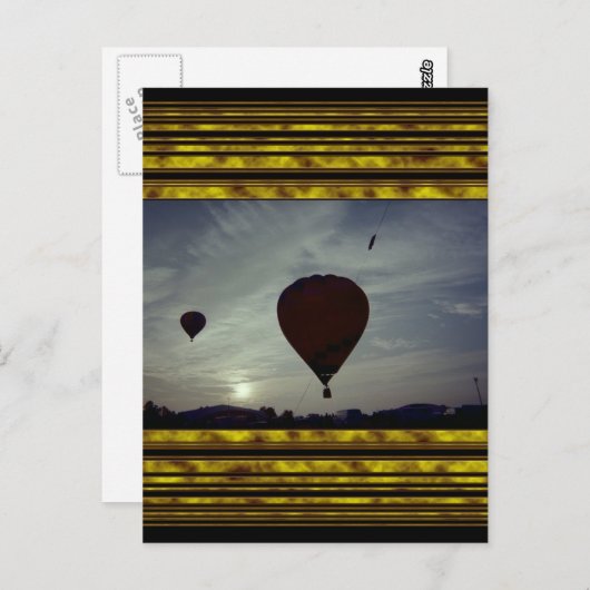 Heißes luftgestütztes postkarte (Vorne/Hinten)