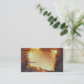 Heißes Papier auf Holz Visitenkarte (Stehend Vorderseite)