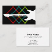 Heißes Pop-Farbgitarren-Geschäft Visitenkarte (Vorne/Hinten)