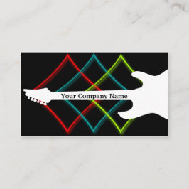 Heißes Pop-Farbgitarren-Geschäft Visitenkarte