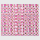 Heißes Rosa-21. Geburtstags-legales Geschenkpapier (Flach)