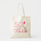 Heißes Rosa 50 und fabelhafte Tragetasche (Vorne)