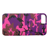 Heißes Rosa-Camouflage Case-Mate iPhone Hülle (Rückseite (Horizontal))