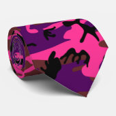 Heißes Rosa-Camouflage Krawatte (Gerollt)