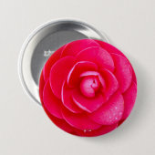 Heißes Rosa Dahlie Button (Vorne & Hinten)