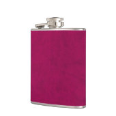 Heißes Rosa-Farbsamt-kundenspezifisches Flachmann (Links)