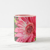 Heißes Rosa-Gänseblümchen-Kaffee-Tasse Zweifarbige Tasse (Mittel)
